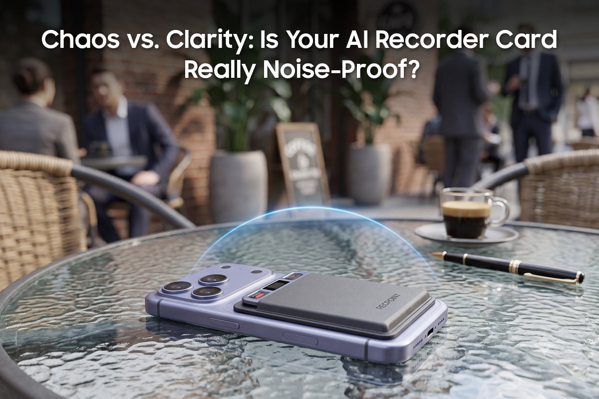 Far-Field Pickup AI Recorder Card: Clear Voice Recording Test